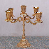2pcs European 5 Arms Candelabra Candle Holder for Decoration-22.5cm