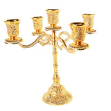 2pcs European 5 Arms Candelabra Candle Holder for Decoration-22.5cm