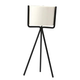 Nordic Style Ceramic Iron Art Vase Set for Home Office Decoration Black