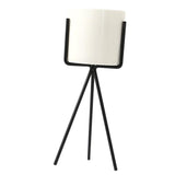 Nordic Style Ceramic Iron Art Vase Set for Home Office Decoration Black