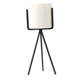 Nordic Style Ceramic Iron Art Vase Set for Home Office Decoration Black