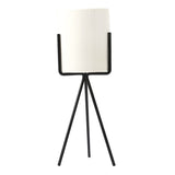 Nordic Style Ceramic Iron Art Vase Set for Home Office Decoration Black