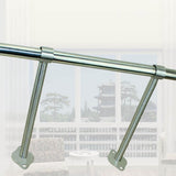 9x2x Stainless Steel Wardrobe Pipe Lever Bracket Closet Rod Holder 300mm