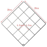 Wire Grid Panel Photo Wall Decor Display Vinyl Art Organizer for Home Decor Dorm Decoration , 20x20cm - Aladdin Shoppers