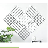 Wire Grid Panel Photo Wall Decor Display Vinyl Art Organizer for Home Decor Dorm Decoration , 20x20cm - Aladdin Shoppers