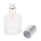 3x Pineapple Portable Glass Container Perfume Bottles With Spray Silver 30ml