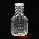 3x Pineapple Portable Glass Container Perfume Bottles With Spray Silver 30ml