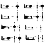 Barn Door Floor Guide Roller Wall Mount Adjustable Channel Stay Roller 8 Different Setups for Sliding Barn Doors - Aladdin Shoppers