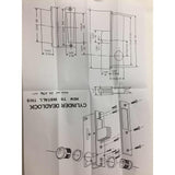 Home Security Store Front Door Mortise DeadBolt Lock with Alloy Cylinder and 3 Keys - Aladdin Shoppers