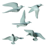 Resin 3D Handmade Flying Seagull Bird Crafts Wall Art Hanging Decor Green A