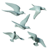 Resin 3D Handmade Flying Seagull Bird Crafts Wall Art Hanging Decor Green A