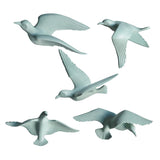 Resin 3D Handmade Flying Seagull Bird Crafts Wall Art Hanging Decor Green A