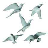 Resin 3D Handmade Flying Seagull Bird Crafts Wall Art Hanging Decor Green A