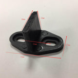 Maxbell 2xDoor Bottom Floor Guide Clip for Sliding Barn Door Hardware with Screws