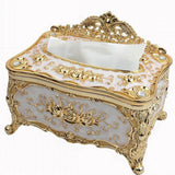2Pcs European Style Acrylic Tissue Refill Holder Luxury Napkin Box Cover