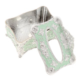 2Pcs Silver White &Green Acrylic Tissue Holder Luxury Napkin Box Cover