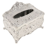 2Pcs Silver White &Green Acrylic Tissue Holder Luxury Napkin Box Cover
