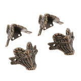 4Pcs Jewelry Box Gift Wine Case Book Scrapbook Album Corner Protector Bronze