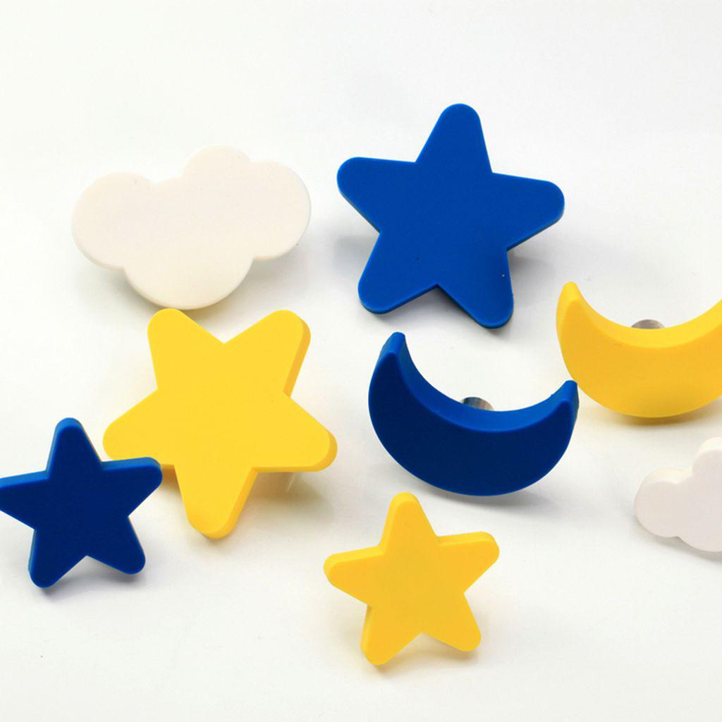 Maxbell Children Bedroom Kids Furniture Knobs Decorative PVC Drawer Pulls S