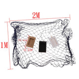 Nautical Seaside Theme Decorative Fish Net-Home Wall Party Decor 100cm Blue
