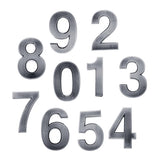 Maxbell 3 Pieces Plastic Self-Adhesive Door Number Sign Sticky Numeric Digit