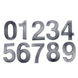 Maxbell 3 Pieces Plastic Self-Adhesive Door Number Sign Sticky Numeric Digit
