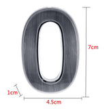 Maxbell 3 Pieces Plastic Self-Adhesive Door Number Sign Sticky Numeric Digit