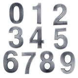 Maxbell 3 Pieces Plastic Self-Adhesive Door Number Sign Sticky Numeric Digit