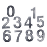 Maxbell 3 Pieces Plastic Self-Adhesive Door Number Sign Sticky Numeric Digit