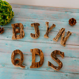 Handcraved Wooden Letters Door Numbers Alphabet Letter Floating Adress Name J