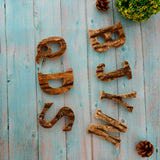 Handcraved Wooden Letters Door Numbers Alphabet Letter Floating Adress Name J