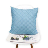 Soft Velvet Soild Decorative Square Throw Pillow Covers Light Blue-45x45cm