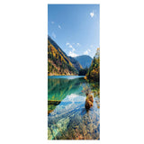 2pcs/set 3D Self Adhesive Door Wall Mural Sticker Mural Decal 77x200cm B