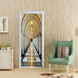 3D door sticker removable wall sticker wallpaper door mural 90 x 200cm Pattern F