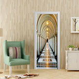 3D door sticker removable wall sticker wallpaper door mural 90 x 200cm Pattern F