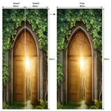 3D door sticker removable wall sticker wallpaper door mural 90 x 200cm Pattern G
