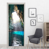 3D door sticker removable wall sticker wallpaper door mural 90 x 200cm Pattern I