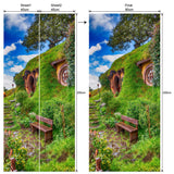 3D door sticker removable wall sticker wallpaper door mural 90 x 200cm Pattern L