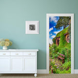 3D door sticker removable wall sticker wallpaper door mural 90 x 200cm Pattern L