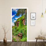 3D door sticker removable wall sticker wallpaper door mural 90 x 200cm Pattern L