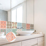10Pcs 20cm Self Adhesive Square Wall Mosaic Tile Vinyl Brick Sticker Films Type B