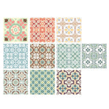 10Pcs 20cm Self Adhesive Square Wall Mosaic Tile Vinyl Brick Sticker Films Type B