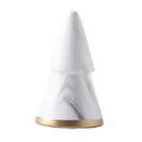 Nordic Style Ceramic Christmas Tree Figurines Minimalism Ornament White-S