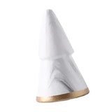 Nordic Style Ceramic Christmas Tree Figurines Minimalism Ornament White-S