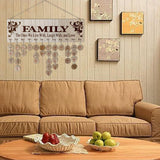 Maxbell 2xFamily Birthday Board DIY Hanging Wooden Birthday Reminder Calendar