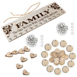 Maxbell 2xFamily Birthday Board DIY Hanging Wooden Birthday Reminder Calendar