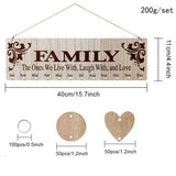 Maxbell 5pcs Family Birthday Board DIY Hanging Wooden Birthday Reminder Calendar