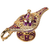 Maxbell 2pcs Classic Collectable Rare Legend Aladdin Magic Genie Light Lamp Purple