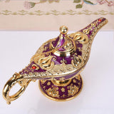 Maxbell 2pcs Classic Collectable Rare Legend Aladdin Magic Genie Light Lamp Purple