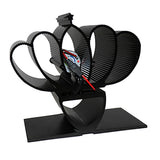 Maxbell Mini Fan Heat Powered Stove Fan for Wood/Log Burner